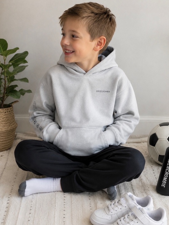 abercrombie kids Other - Abercrombie Kids Gray Pullover Hoodie